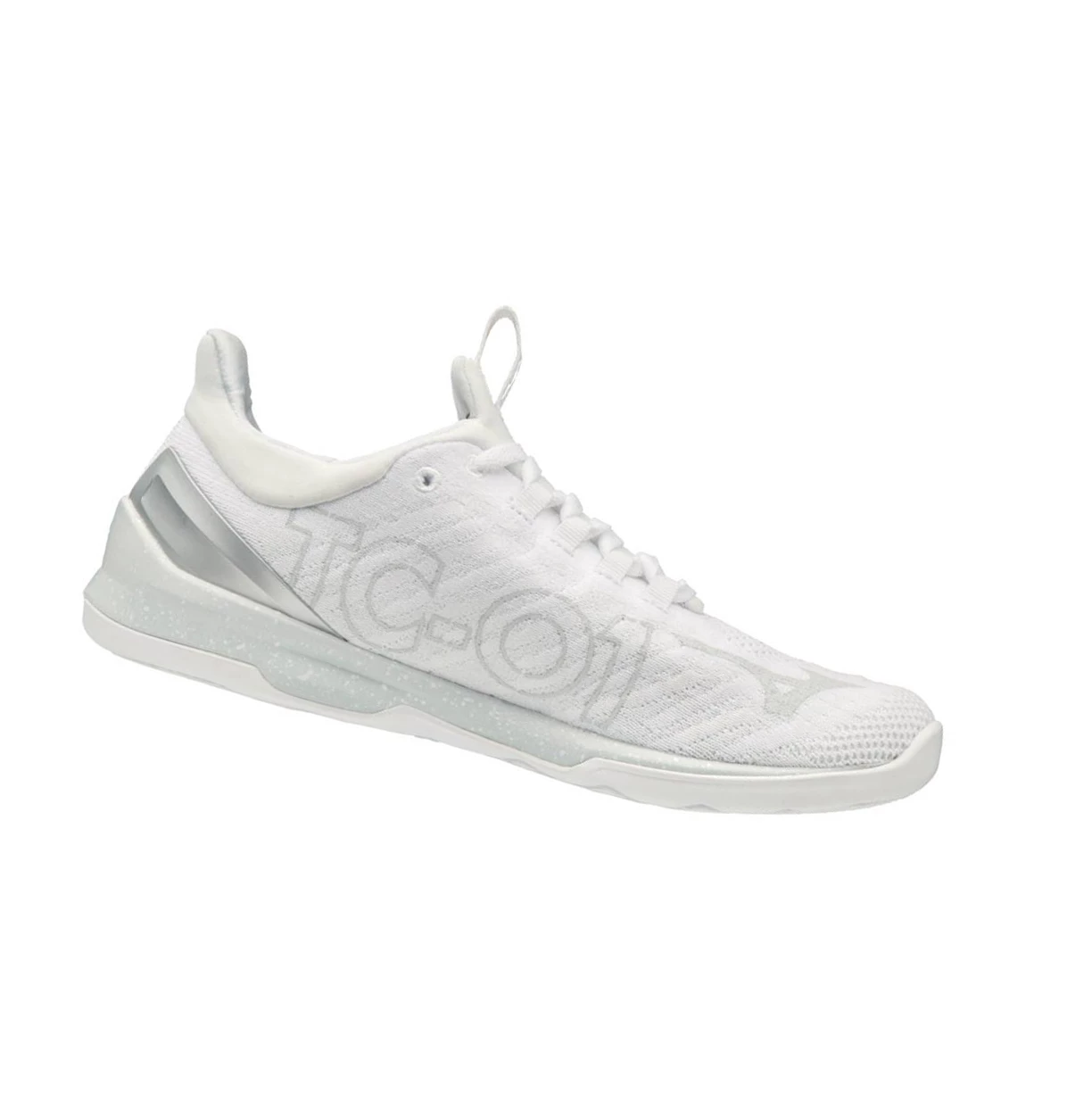 White/Silver Mizuno Tc-01 Women's Training Shoes | 837-WOCTRE