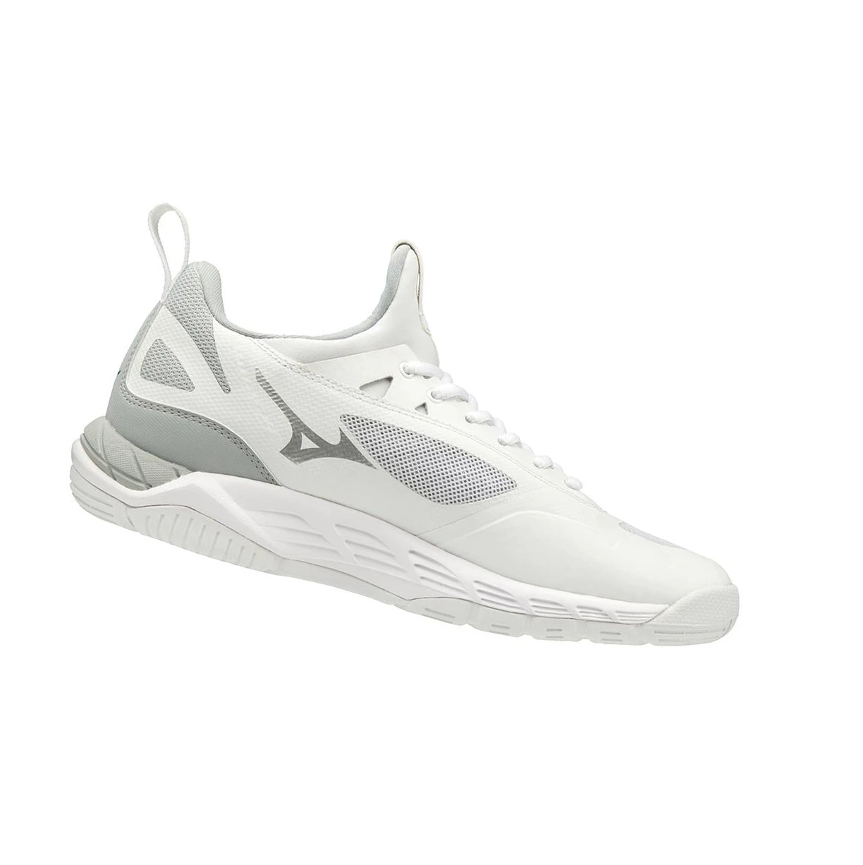 White/Silver Mizuno Wave Luminous Women's Volleyball Shoes | 431-WBKTVU