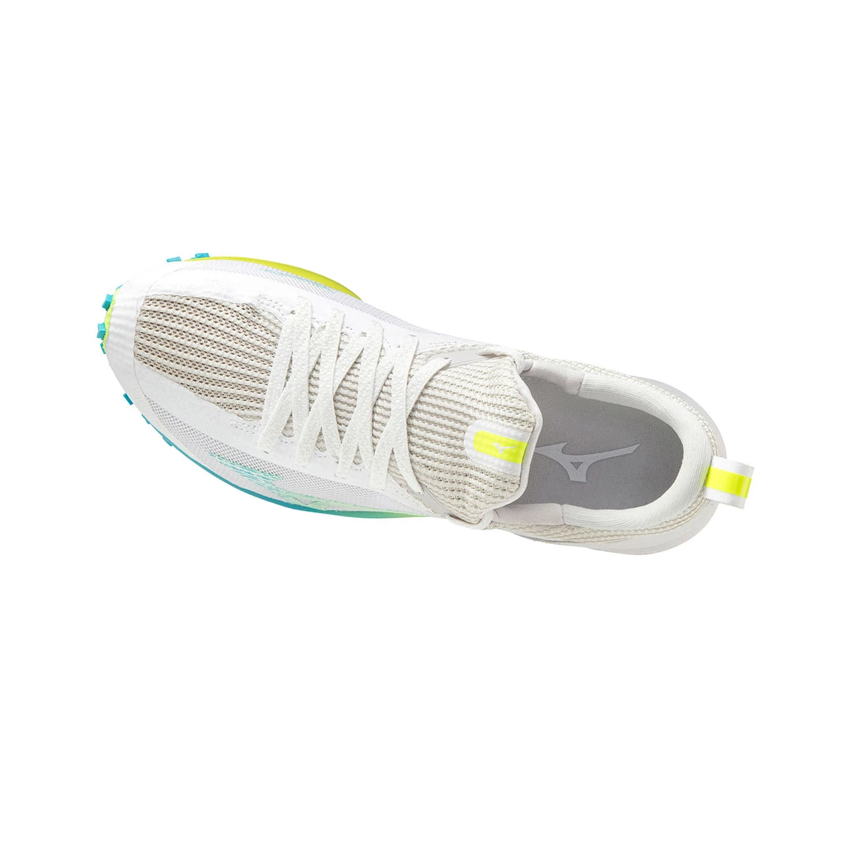 White/Yellow/Blue Mizuno Wave Duel 2 Women's Running Shoes | 630-LONXIZ