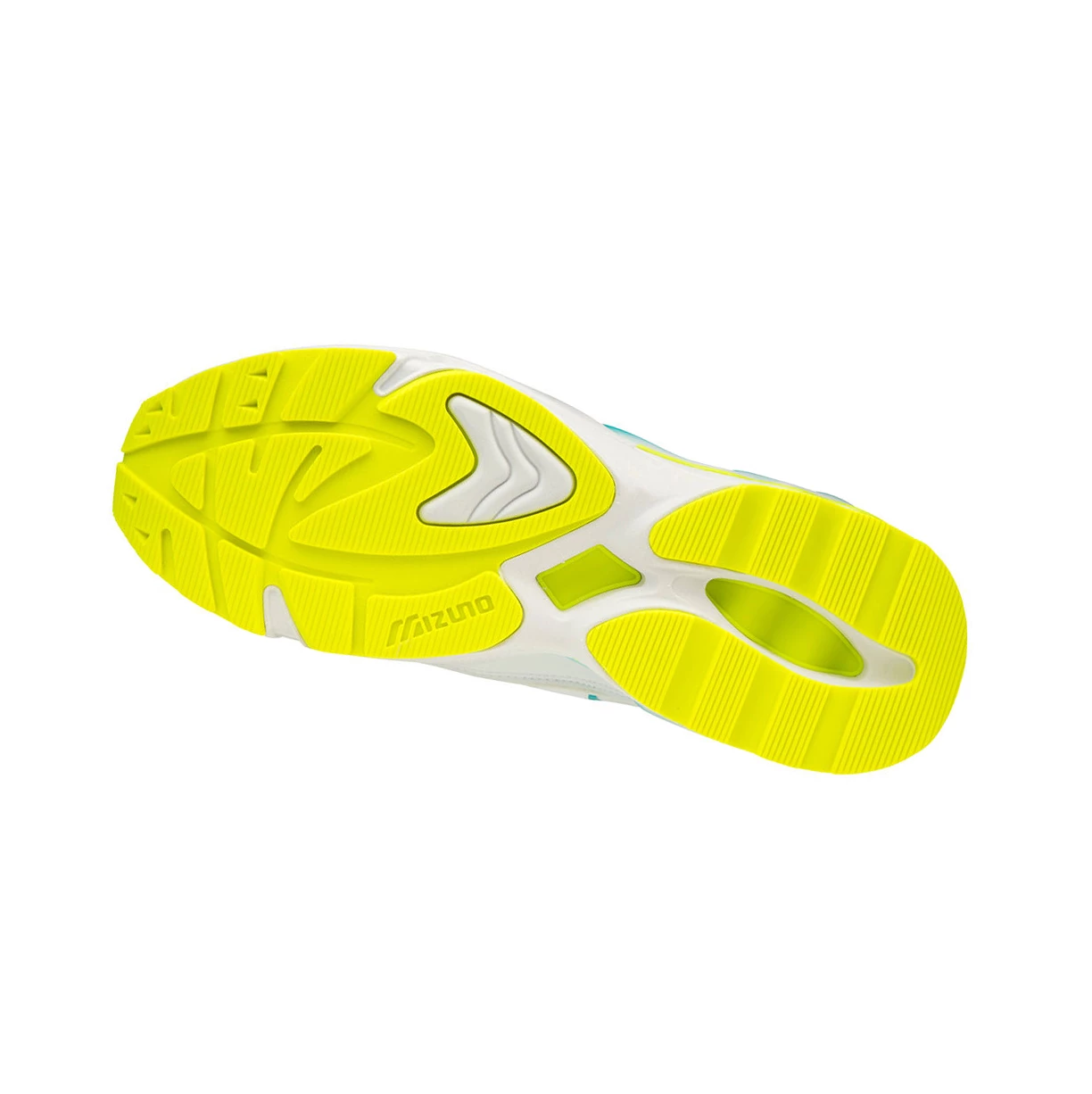 White/Yellow Mizuno Wave Rider 1 Shape Of Time Men's Trainers | 471-PZSJVY