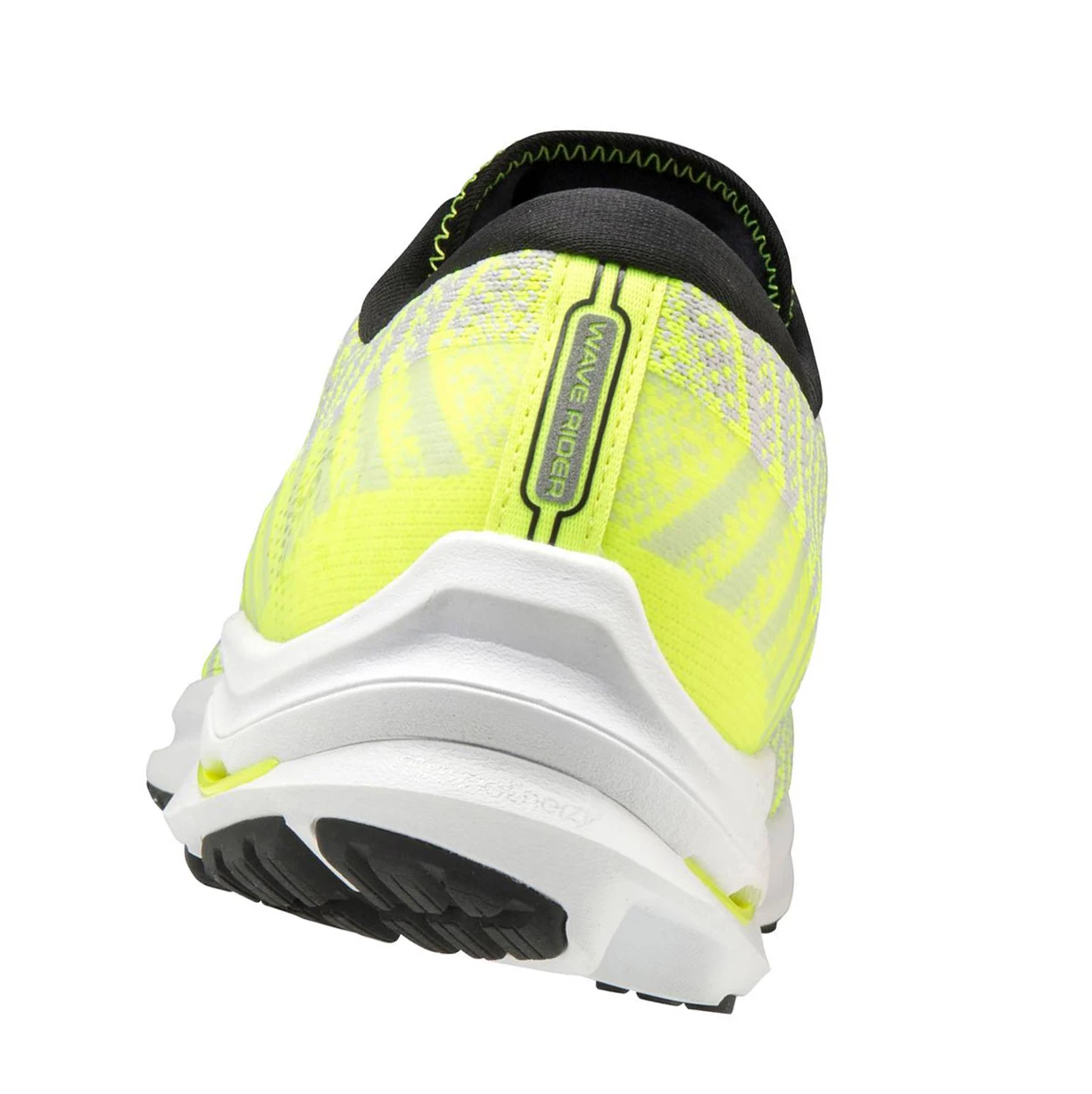 White/Yellow Mizuno Wave Rider 24 Waveknitﾙ Men's Running Shoes | 436-XGPDEN