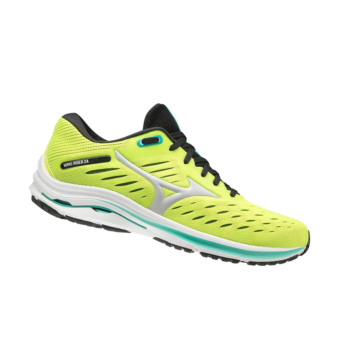 Yellow Mizuno Wave Rider 24 Men's Running Shoes | 625-TKPVYW