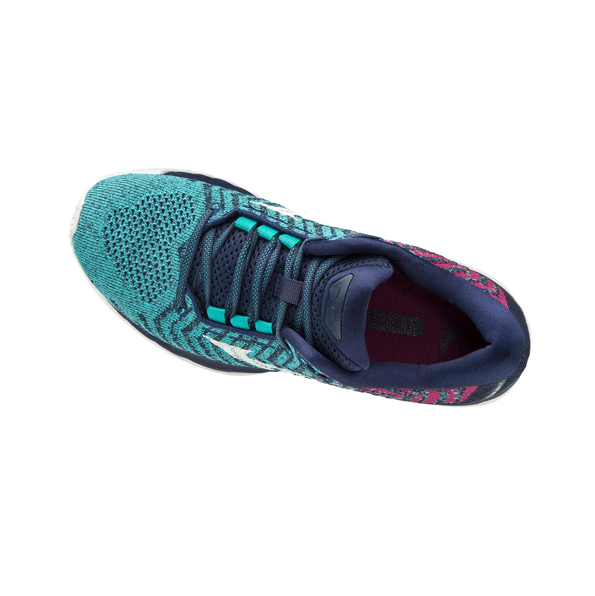 blue/Purple Mizuno Wave Sky Waveknit 3 Women's Running Shoes | 359-ALMYWS