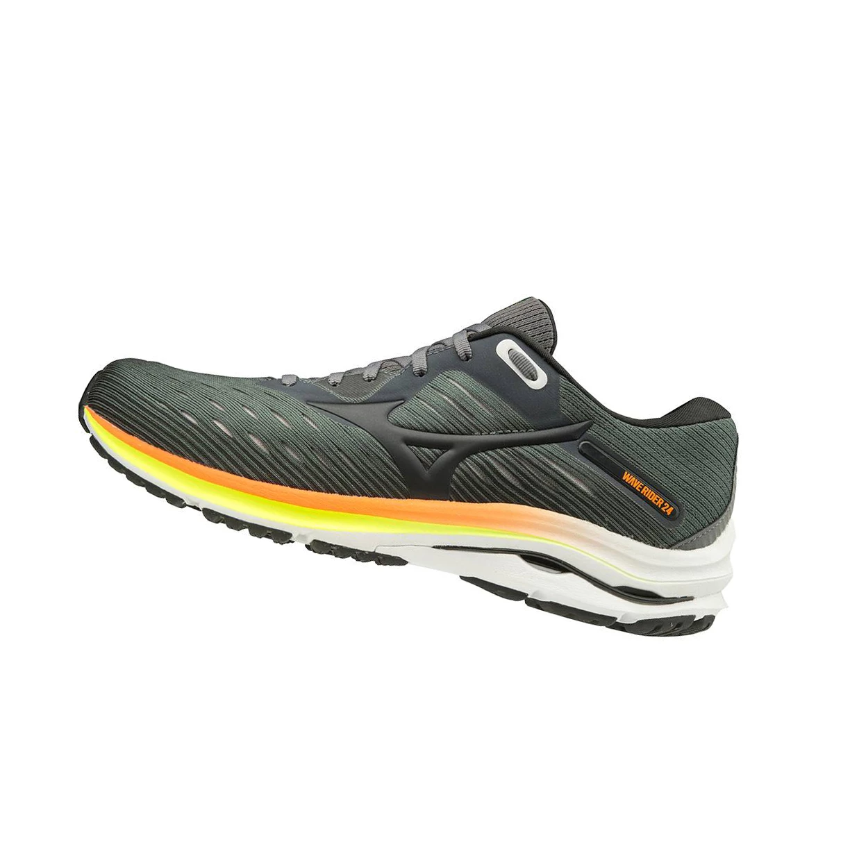 deep Green Mizuno Wave Rider 24 2e (Wide) Men\'s Running Shoes | 571-YCAZKS