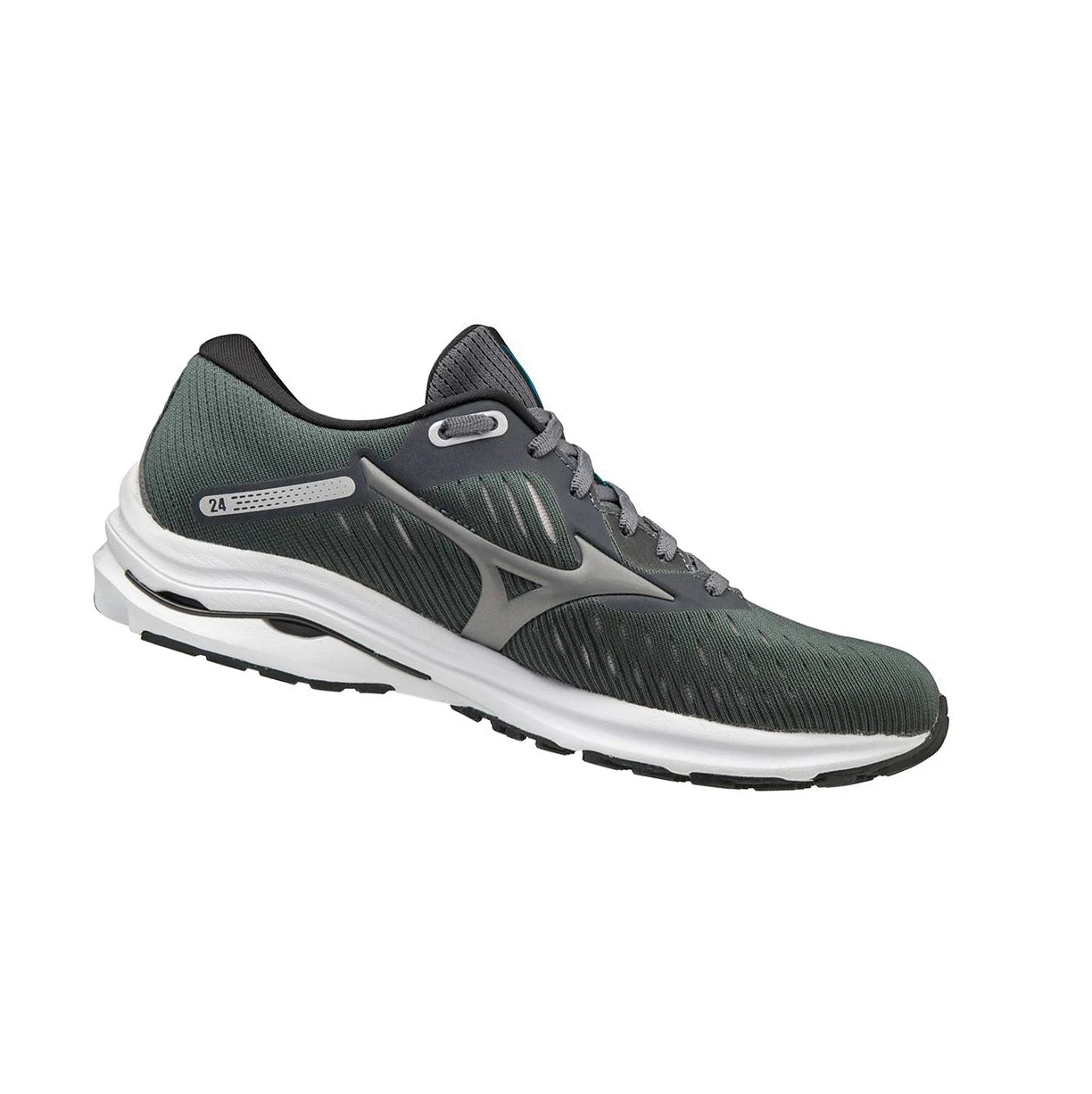 deep Green Mizuno Wave Rider 24 D (Wide) Women's Running Shoes | 132-KFAQZG