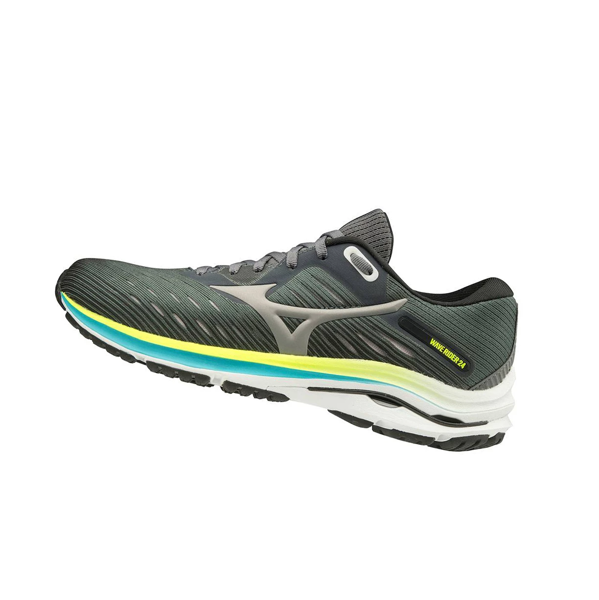 deep Green Mizuno Wave Rider 24 D (Wide) Women\'s Running Shoes | 132-KFAQZG