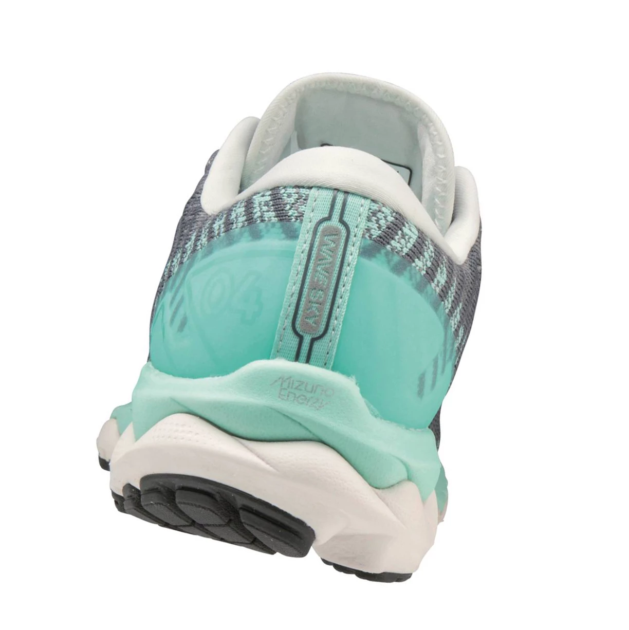 grey/Turquoise Mizuno Wave Sky 4 Waveknitﾙ Women's Running Shoes | 701-VAFJWX