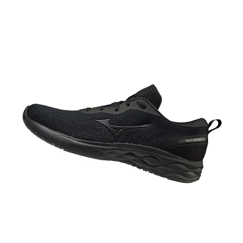 Black/Black Mizuno Wave Revolt Women's Running Shoes | 586-GPSAXN