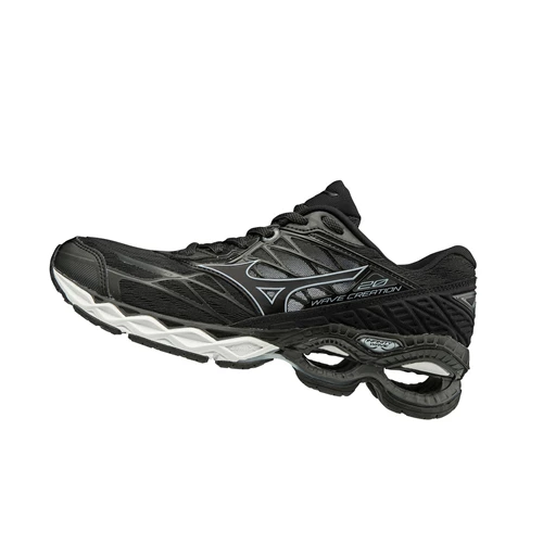 Black/Blue Mizuno Wave Creation 20 Women's Running Shoes | 407-NZPVBD