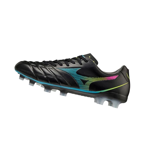 Black/Blue Turquoise Mizuno Rebula Cup Elite Women's Football Shoes | 325-ZGDVTI