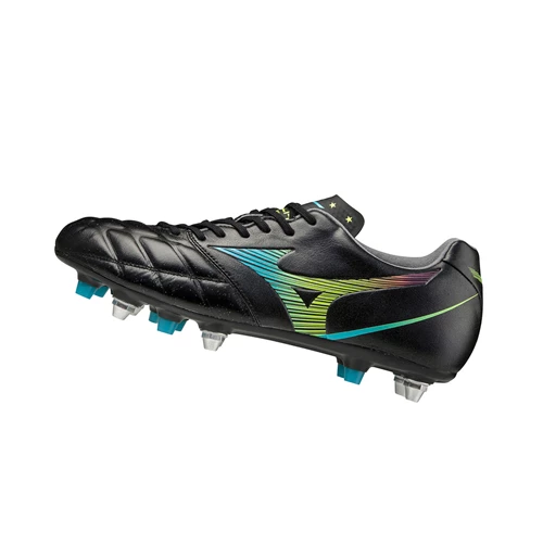 Black/Blue Turquoise Mizuno Rebula Cup Japan Mix Men's Football Shoes | 106-BXGSKJ