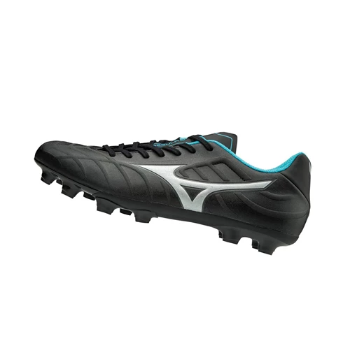 Black/Blue Turquoise Mizuno Rebula V3 Women's Football Shoes | 049-JFUQEO