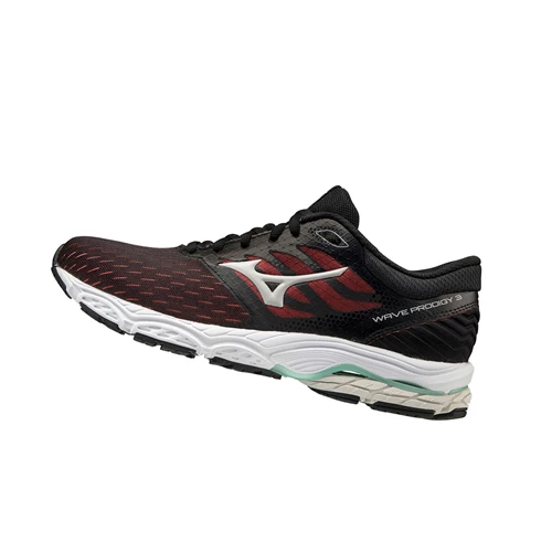 Black/Coral Mizuno Wave Prodigy 3 Women's Running Shoes | 376-KZIWEY