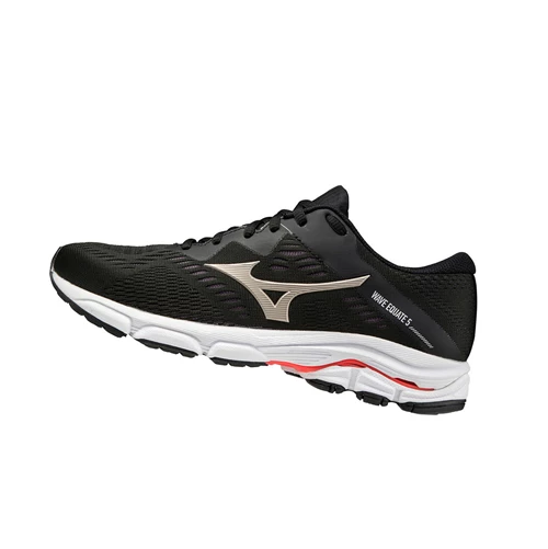 Black/Gold/Red Mizuno Wave Equate 5 Women's Running Shoes | 269-NHMRBG