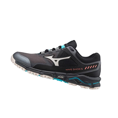 Black/Grey/Blue Mizuno Wave Daichi 5 Women's Trail Running Shoes | 574-WONJGC