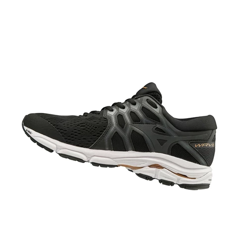 Black/Grey Mizuno Wave Equate 4 Men's Running Shoes | 372-ZSKJOA