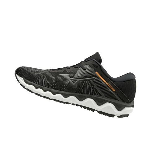 Black/Grey Mizuno Wave Horizon 4 Men's Running Shoes | 456-BURFJY