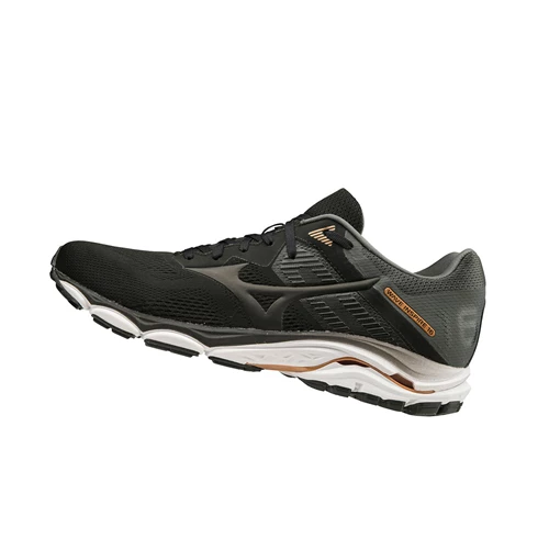 Black/Grey Mizuno Wave Inspire 16 Men's Running Shoes | 287-IQEDSU