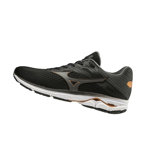 Black/Grey Mizuno Wave Rider 23 Men's Running Shoes | 746-MVATIF