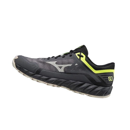 Black Mizuno Wave Ibuki 3 Men's Trail Running Shoes | 043-VZBUMX