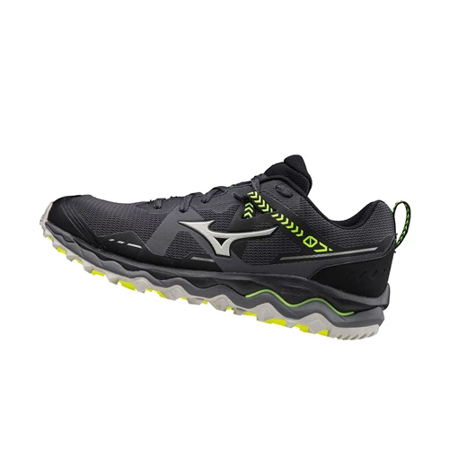 Black Mizuno Wave Mujin 7 Men's Trail Running Shoes | 253-PWTUHS