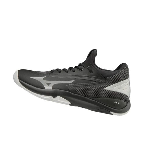 Black/Silver Mizuno Wave Impulse Men's Tennis Shoes | 768-CBRETJ