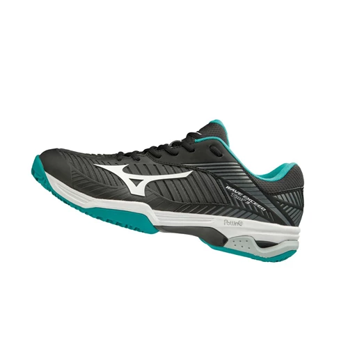 Black/White/Blue Mizuno Wave Exceed Tour 3cc Women's Tennis Shoes | 456-SFUOEJ