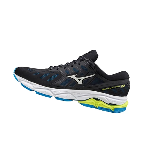 Black/White/Blue Mizuno Wave Ultima 11 Men's Running Shoes | 906-EXCGMI