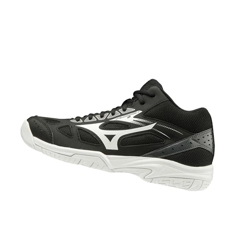 Black/White/Dark Grey Mizuno Cyclone Speed 2 Mid Men's Volleyball Shoes | 972-CYJVIB