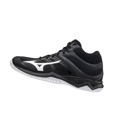 Black/White Mizuno Thunder Blade 2 Mid Men's Volleyball Shoes | 596-VFTURX