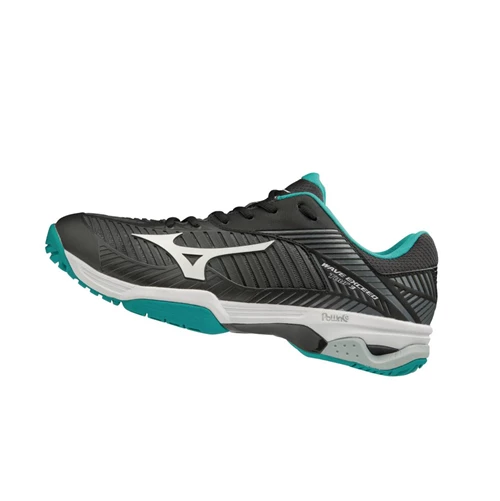 Black/White Mizuno Wave Exceed Tour 3 Ac Men's Tennis Shoes | 192-YQECJA