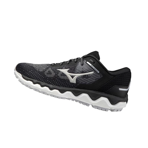 Black/ White Mizuno Wave Horizon 5 Women's Running Shoes | 497-UIGEZO