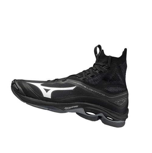 Black/White Mizuno Wave Lightning Neo Men's Volleyball Shoes | 615-KESJXP