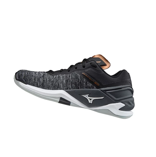 Black/White Mizuno Wave Stealth Neo Women's Handball Shoes | 423-AKSDNT