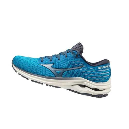 Blue Mizuno Wave Inspire 17 Waveknit Men's Running Shoes | 432-OGVUDA