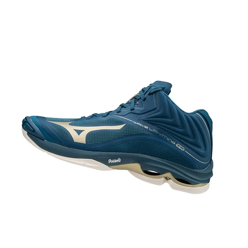 Blue Mizuno Wave Lightning Z6 Mid Men's Volleyball Shoes | 601-AOVIJN