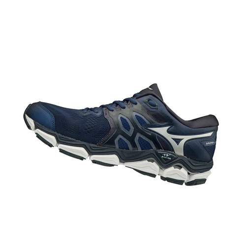 Blue/Silver Mizuno Wave Horizon 3 Men's Running Shoes | 896-VOGPTF