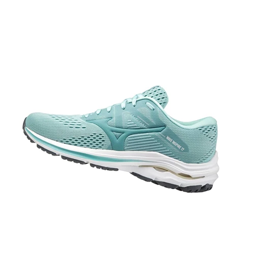 Blue/Turquoise Mizuno Wave Inspire 17 Women's Running Shoes | 640-LZTPXY