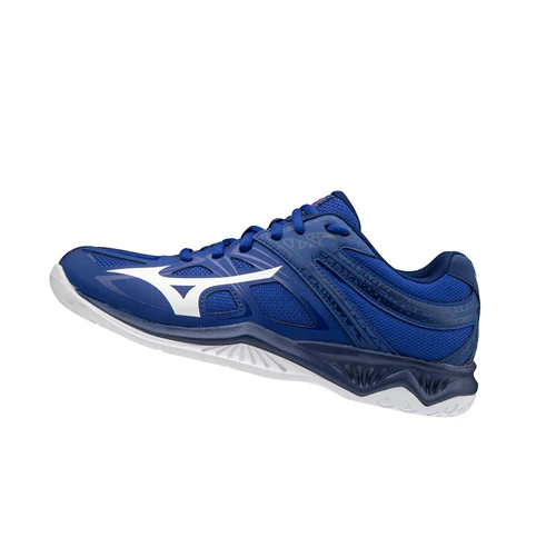 Blue/White/Pink Mizuno Lightning Star Z5 Women's Volleyball Shoes | 547-QEUBFM