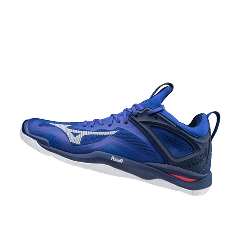 Blue/White/Pink Mizuno Wave Mirage 3 Men's Handball Shoes | 250-IWGCMB