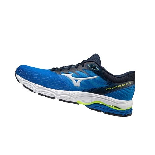 Blue/Yellow Mizuno Wave Prodigy 3 Men's Running Shoes | 923-QFYLRN