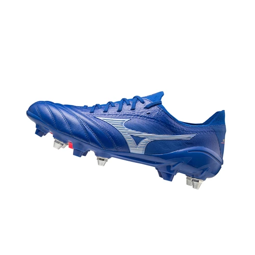 Blue/white Mizuno Morelia Neo 3 Beta Japan Mix Men's Football Shoes | 619-XVIDMO