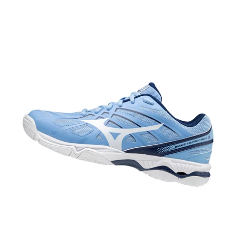 Blue/white Mizuno Wave Hurricane 3 Women's Volleyball Shoes | 426-ABPTZF