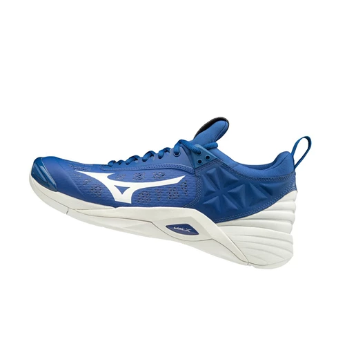 Blue/white Mizuno Wave Momentum Men's Volleyball Shoes | 019-YPQUVM