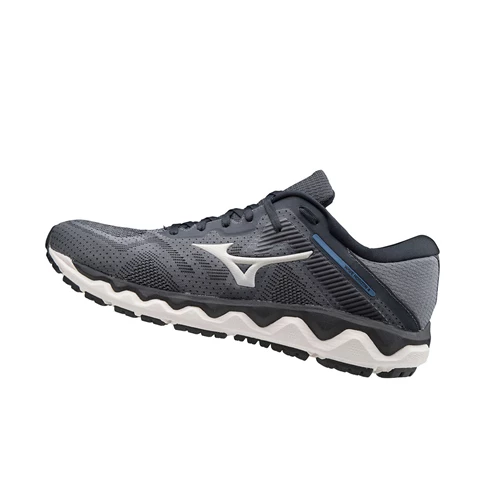 Grey Mizuno Wave Horizon 4 Men's Running Shoes | 538-AUWYER