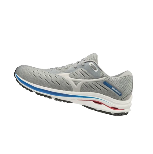 Grey Mizuno Wave Rider 24 Men's Running Shoes | 562-OBIVQM