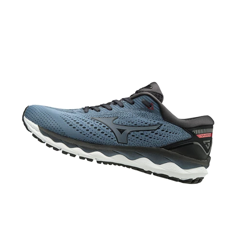 Grey/Pink Mizuno Wave Sky 3 Men's Running Shoes | 250-YFEZCA