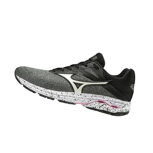 Grey/White/Black Mizuno Wave Rider 23 Women's Running Shoes | 643-GDJQPH