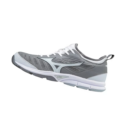 Grey/White Mizuno Playerﾒs Trainer 2 Turf Men's Baseball Shoes | 207-YLPOTU