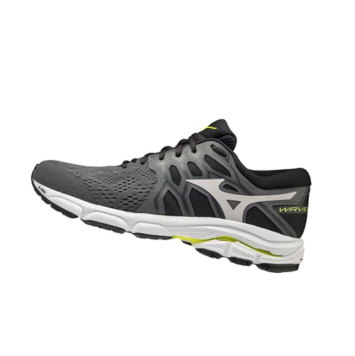 Grey/Yellow Mizuno Wave Equate 4 Men's Running Shoes | 384-AWETZX